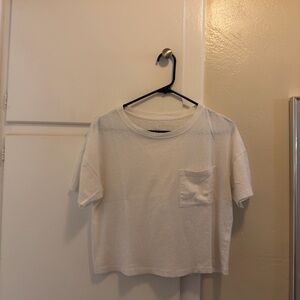 Everlane White Women's cropped boxy tee